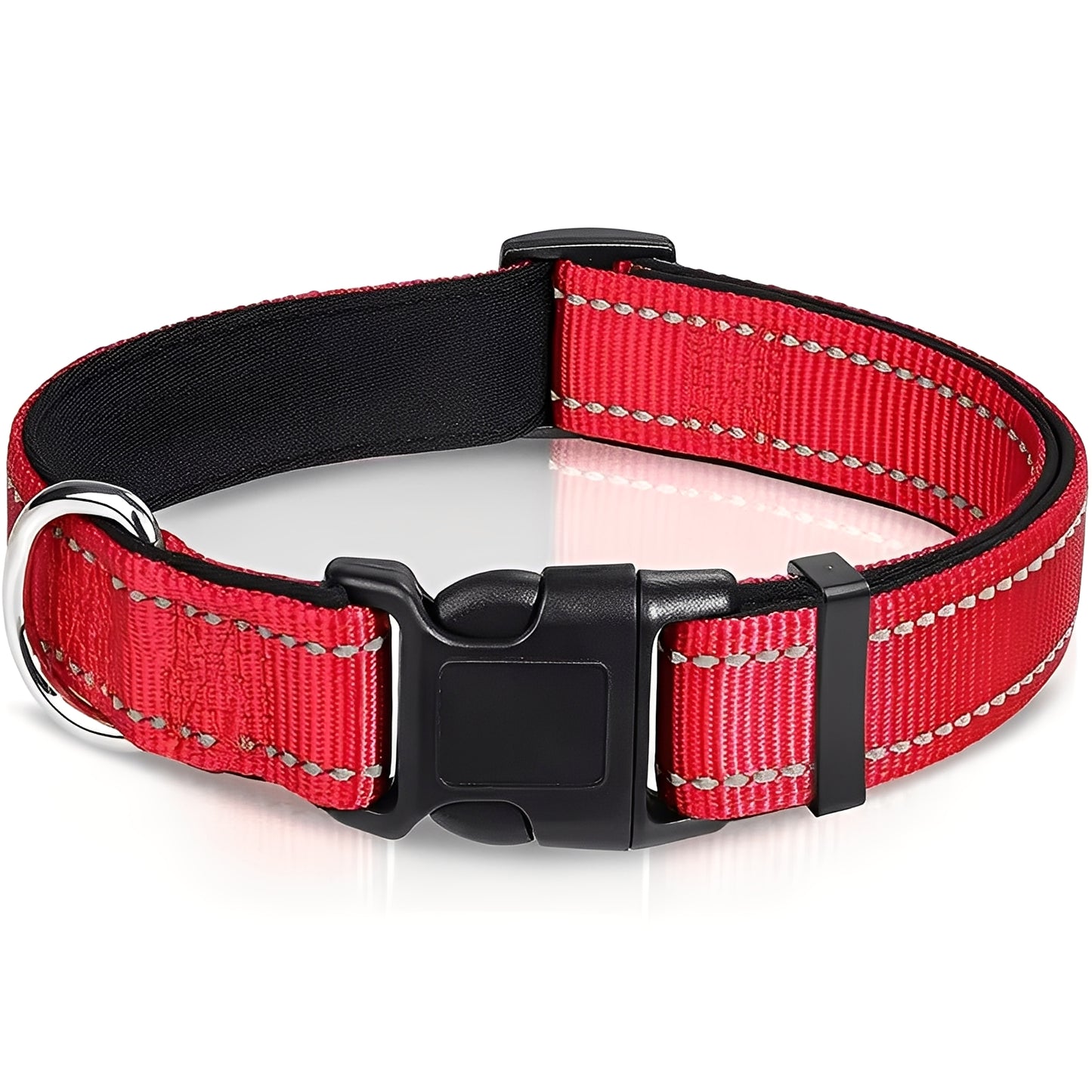 Adjustable Nylon Dog Collar with Clip Buckle
