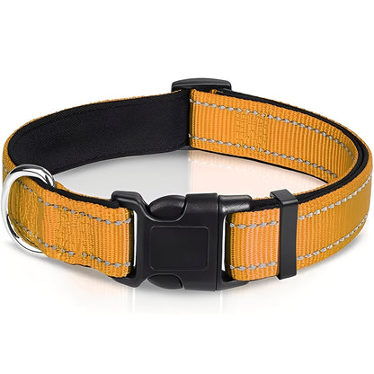 Adjustable Nylon Dog Collar with Clip Buckle