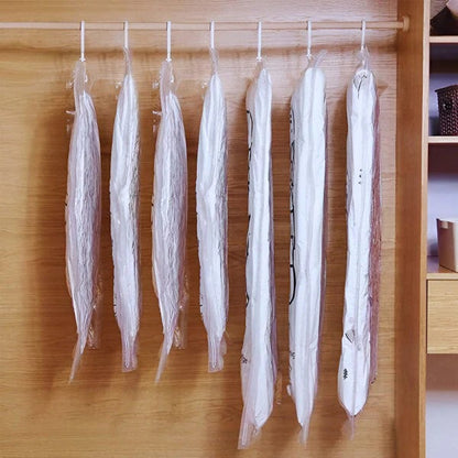 Hanging Vacuum Storage Bags for Closet Organization, Set of 4