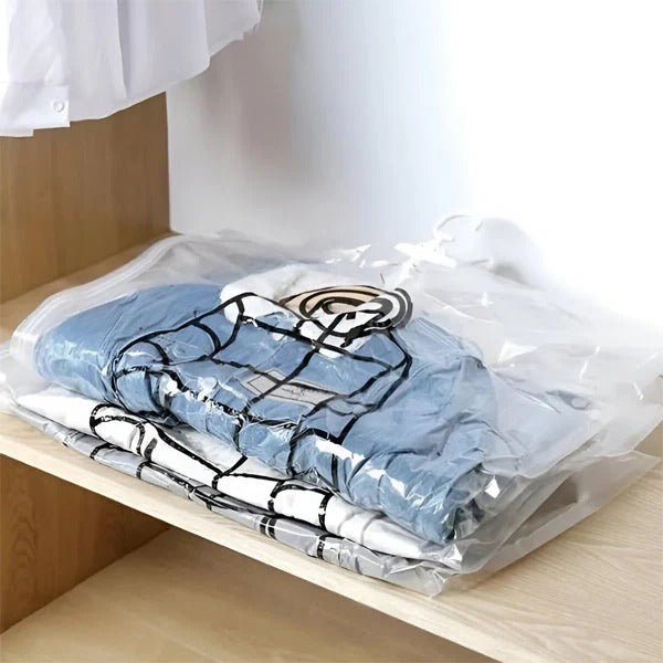 Hanging Vacuum Storage Bags for Closet Organization, Set of 4
