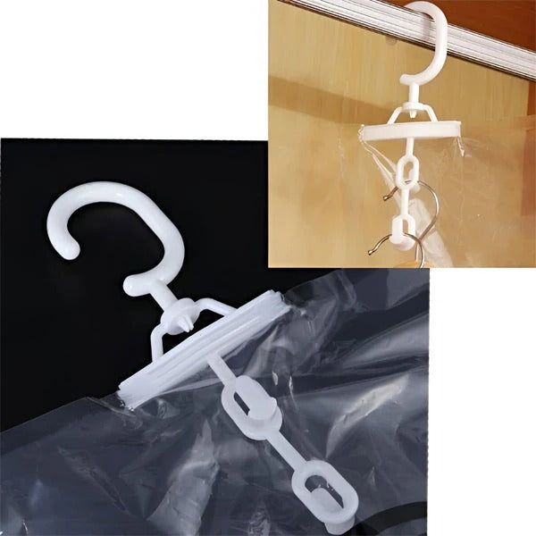 Hanging Vacuum Storage Bags for Closet Organization, Set of 4