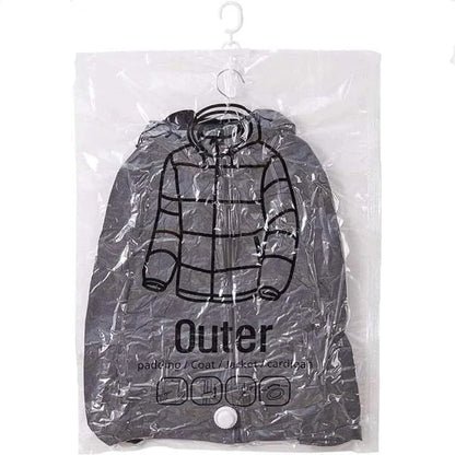 Hanging Vacuum Storage Bags for Closet Organization, Set of 4