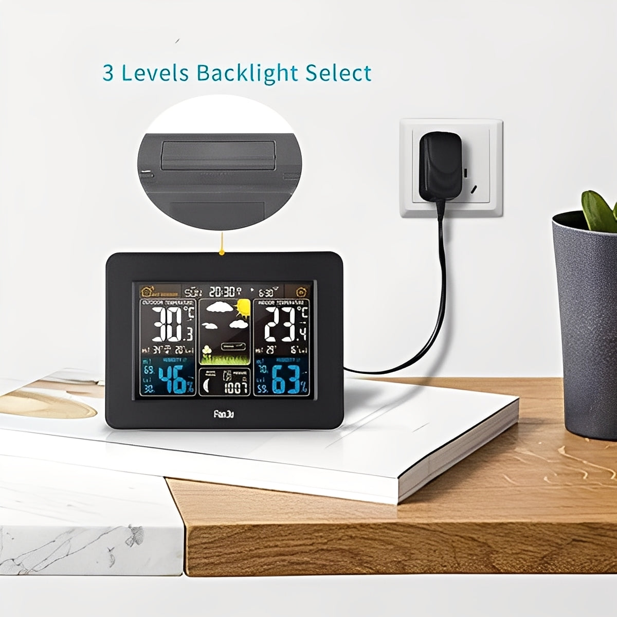 Wireless Temperature and Humidity Monitor for Indoor and Outdoor Use