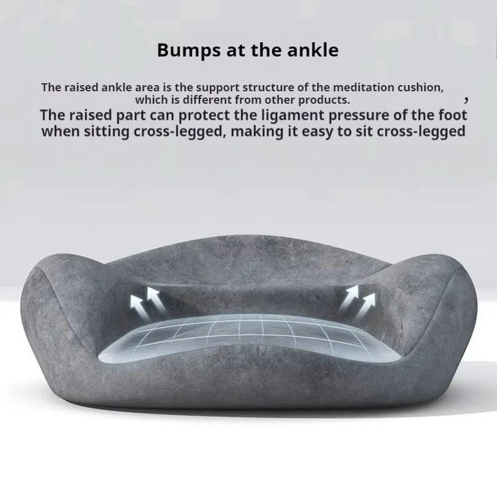 Round Meditation Cushion with Memory Foam Core