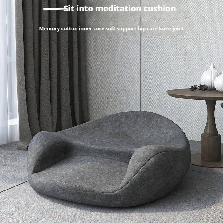 Round Meditation Cushion with Memory Foam Core