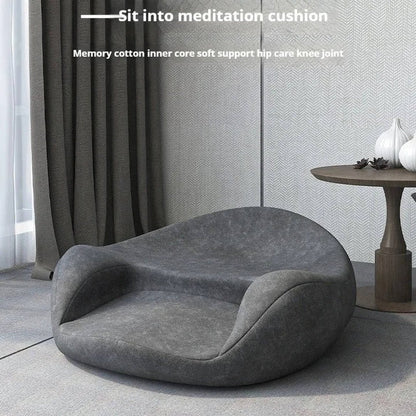 Round Meditation Cushion with Memory Foam Core