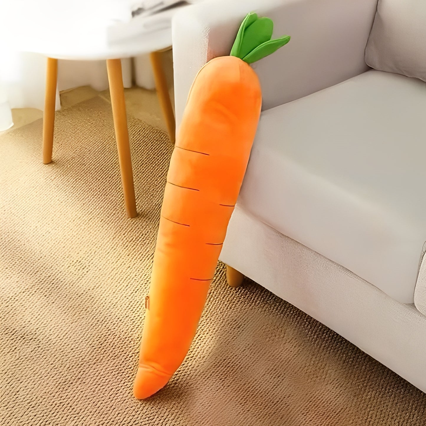 Plush Dog Toy with Sound in Carrot Shape
