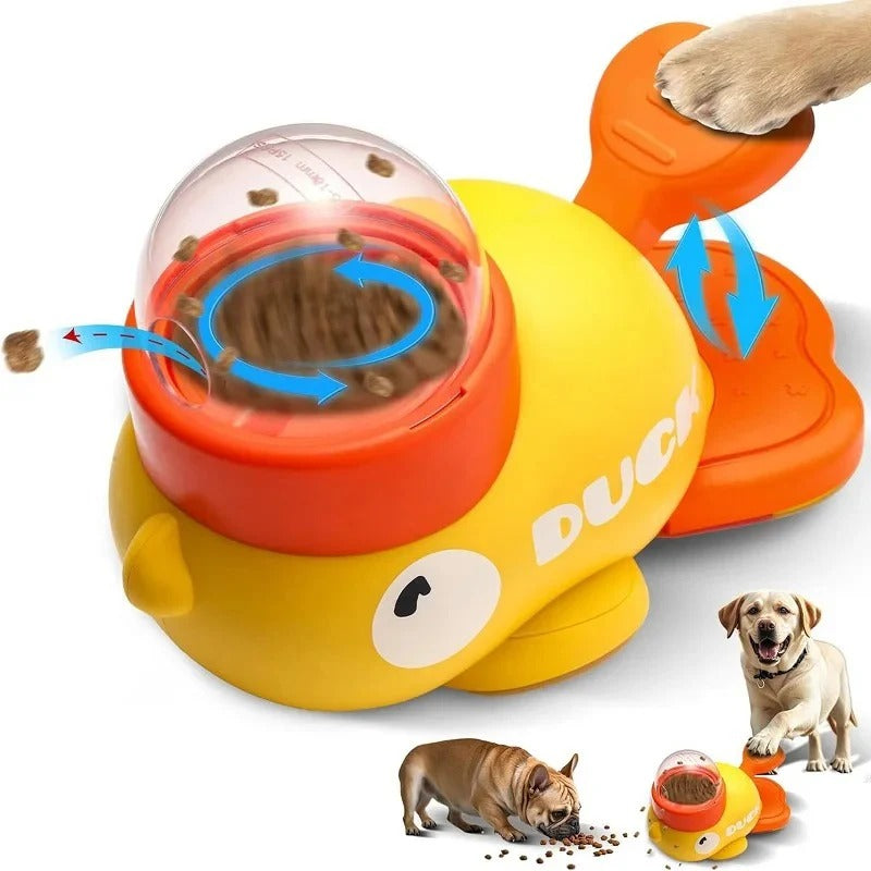 Duck Shaped Pet Puzzle Feeder for Dogs