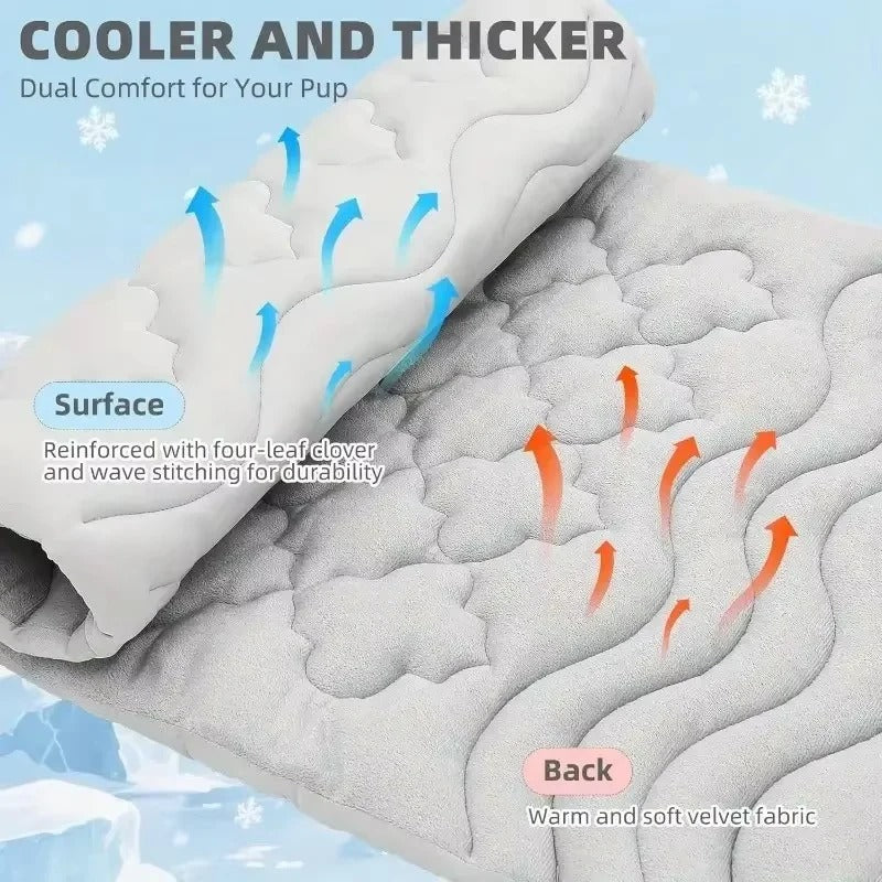 Portable Cooling Mat for Pets Indoor and Travel Use