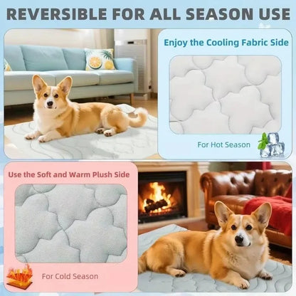 Portable Cooling Mat for Pets Indoor and Travel Use