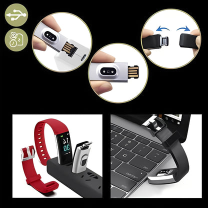 Smartwatch with LED Screen and USB Charging