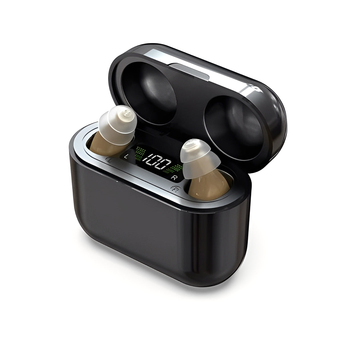 Rechargeable In-Ear Sound Amplifier with Adjustable Audio Modes