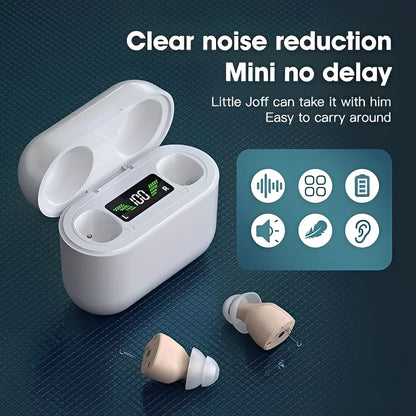 Rechargeable In-Ear Sound Amplifier with Adjustable Audio Modes