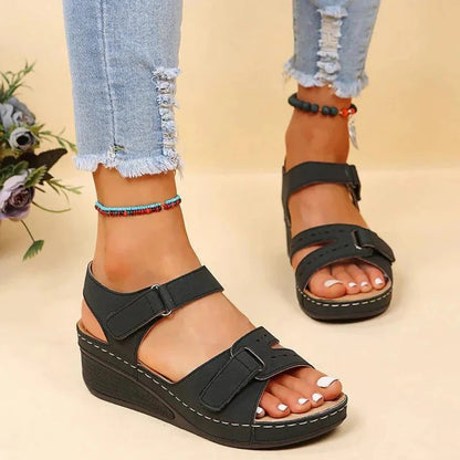 Women’s Sandals with Contoured Footbed and Open Toe Design