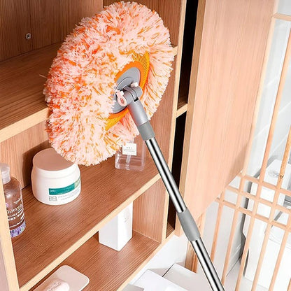 Adjustable Handle Broom with Rotating Head