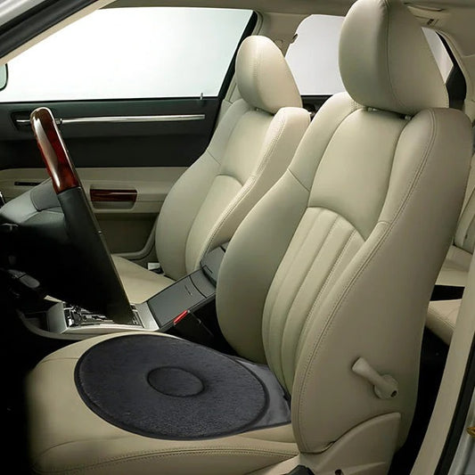 Rotating Seat Cushion with Swivel Base for Chairs and Car Seats