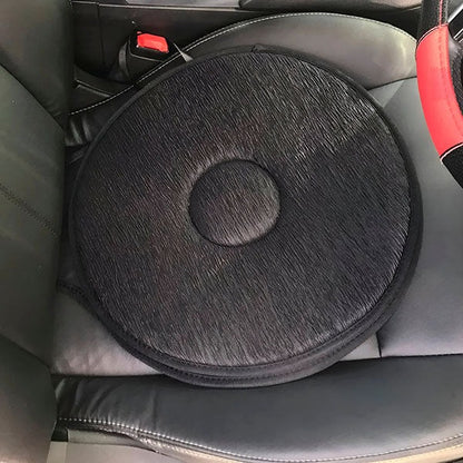 Rotating Seat Cushion with Swivel Base for Chairs and Car Seats