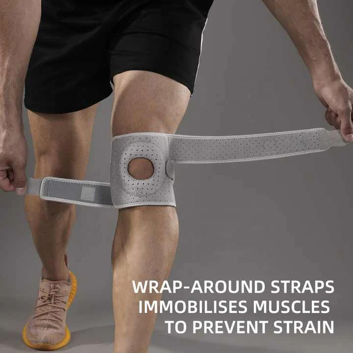 Knee Support Brace with Adjustable Straps for Running and Workout