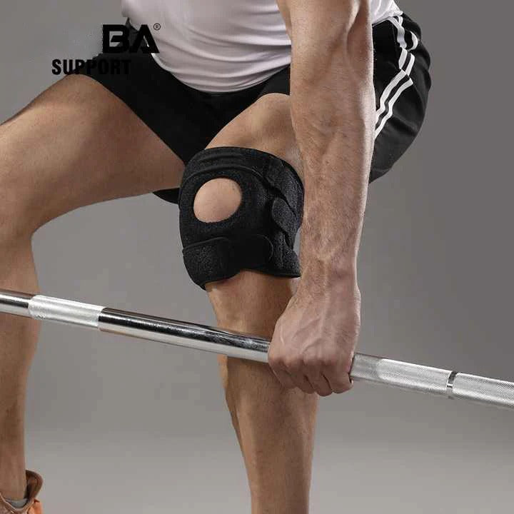 Knee Support Brace with Adjustable Straps for Running and Workout