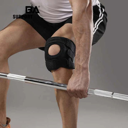 Knee Support Brace with Adjustable Straps for Running and Workout
