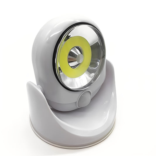 Battery Powered Motion Sensor LED Light with Adjustable Base