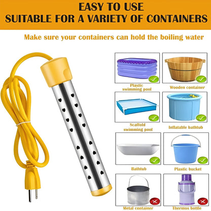 Submersible Water Heater for Liquid Heating