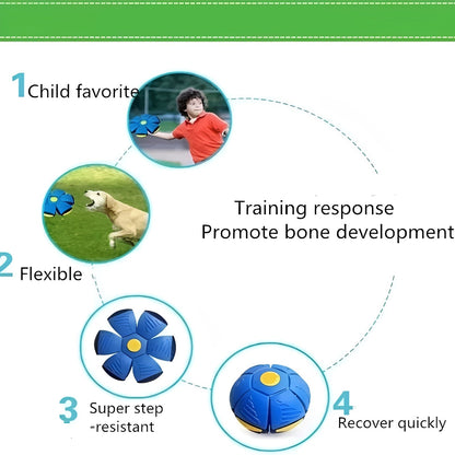 Flying Disc Ball Toy with Shape Changing Design