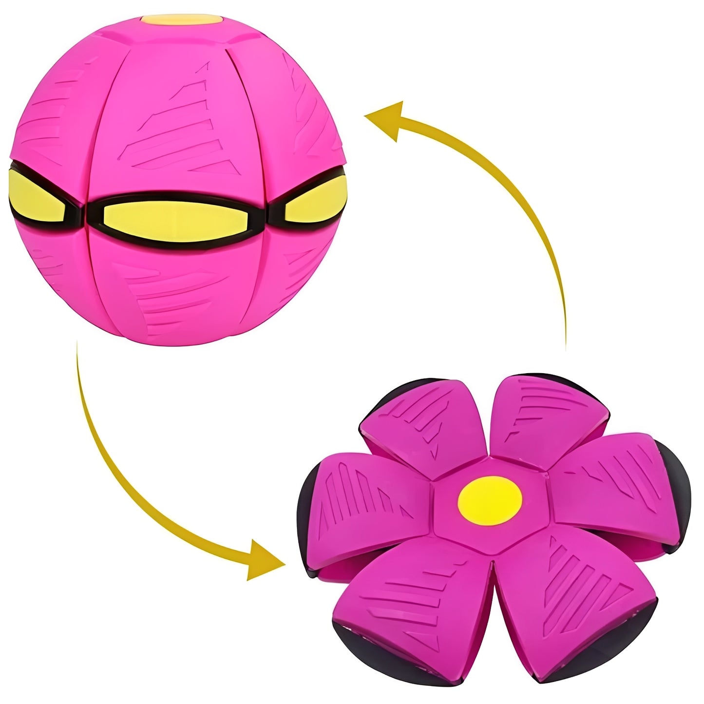Flying Disc Ball Toy with Shape Changing Design