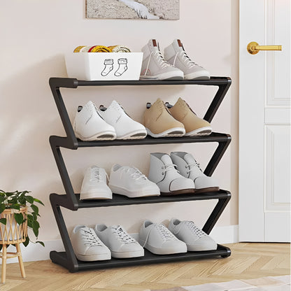 4 Tier Shoe Organizer Rack for Bedroom and Closet