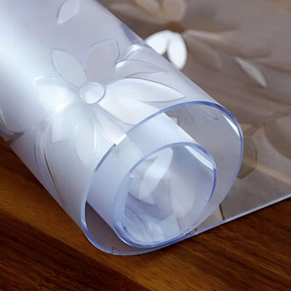 Clear Plastic Table Cover, 0.04 in Thickness