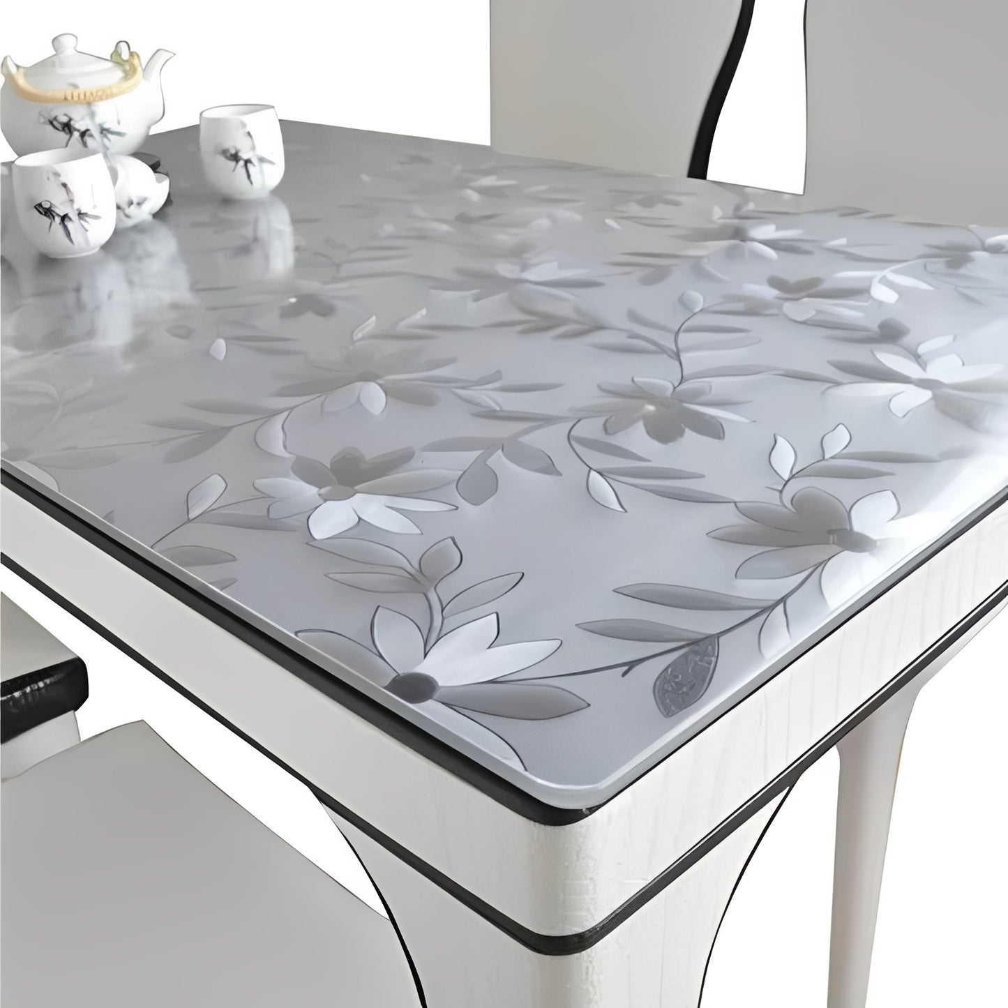 Clear Plastic Table Cover, 0.04 in Thickness