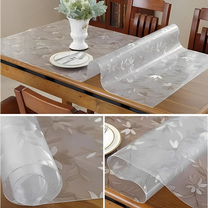 Clear Plastic Table Cover, 0.04 in Thickness