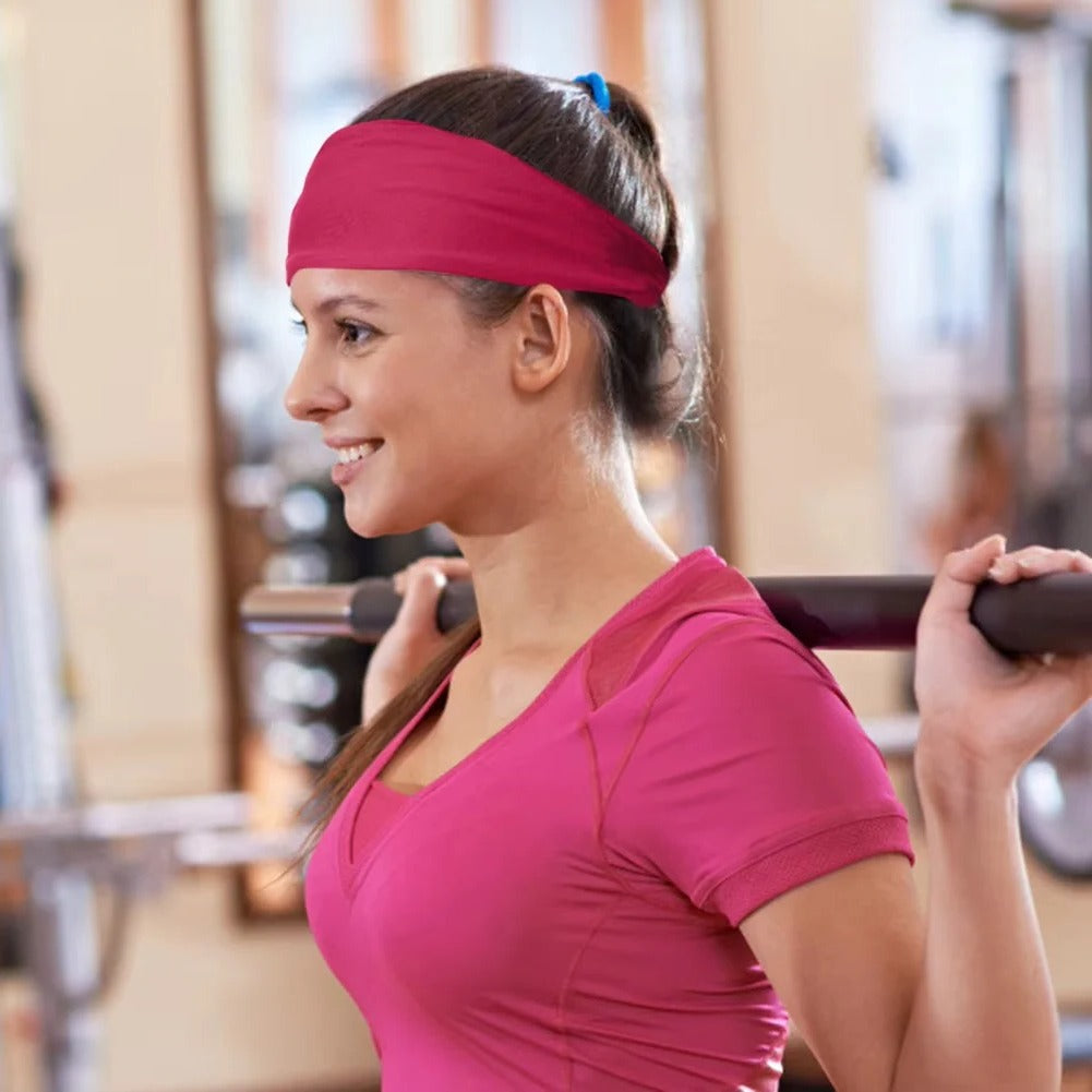 Unisex Elastic Headband for Fitness Activities