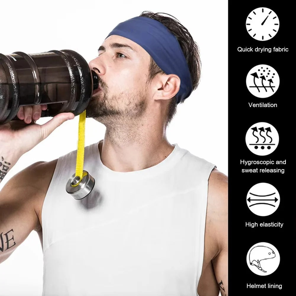 Unisex Elastic Headband for Fitness Activities