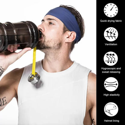 Unisex Elastic Headband for Fitness Activities