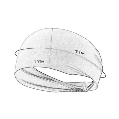 Unisex Elastic Headband for Fitness Activities