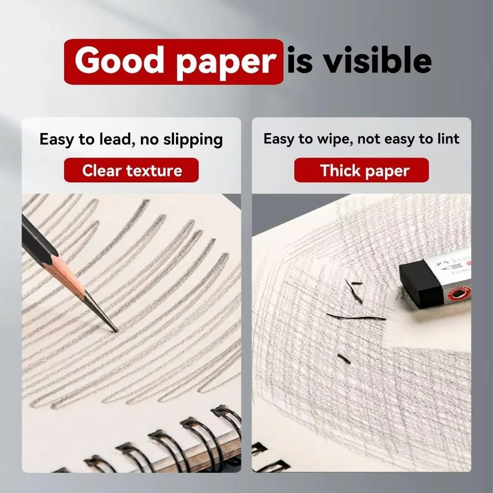 Spiral Sketch Pad Paper for Art Supplies and Drawing