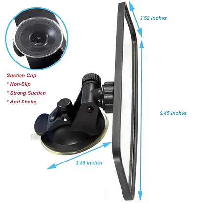 Rearview Mirror with Suction Mount for Cars