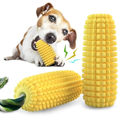 Corn Shaped Squeaky Chew Toy for Dogs