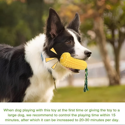 Corn Shaped Squeaky Chew Toy for Dogs