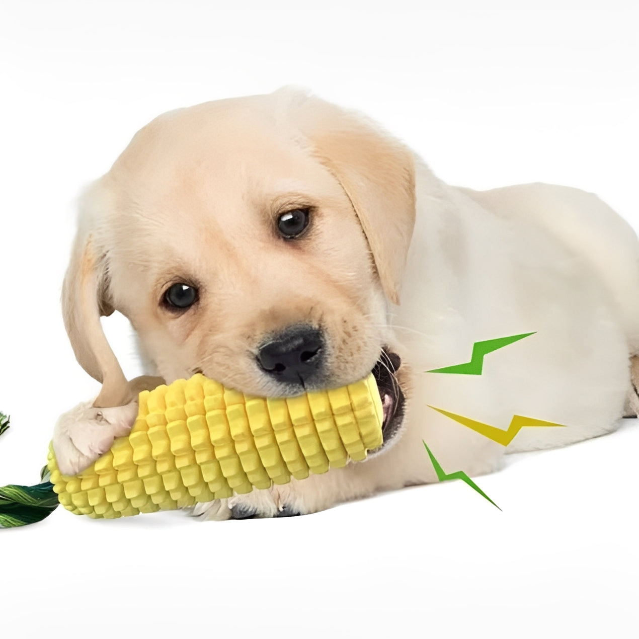 Corn Shaped Squeaky Chew Toy for Dogs