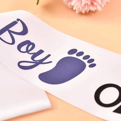 Shoulder Sash for Gender Reveal Party and Baby Shower