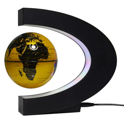 Floating Magnetic Globe with LED Light Desk Display