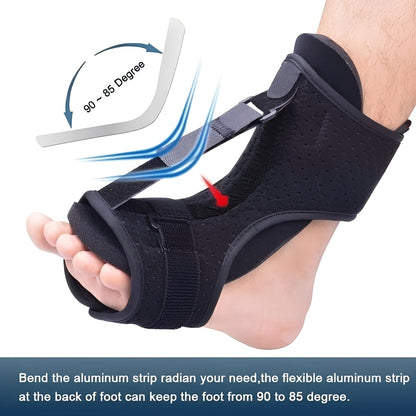 Adjustable Night Foot Support Splint for Heel and Arch Positioning