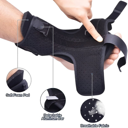 Adjustable Night Foot Support Splint for Heel and Arch Positioning