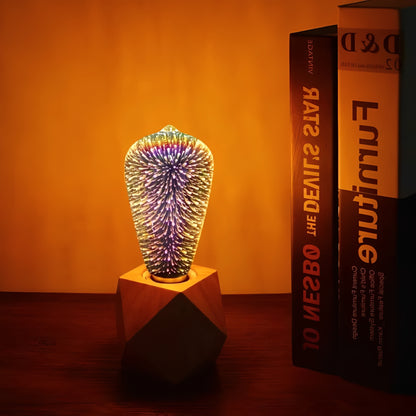 3D Firework Effect LED Bulb E27 Base Starburst for Decorative Lighting