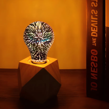 3D Firework Effect LED Bulb E27 Base Starburst for Decorative Lighting