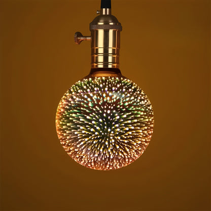 3D Firework Effect LED Bulb E27 Base Starburst for Decorative Lighting