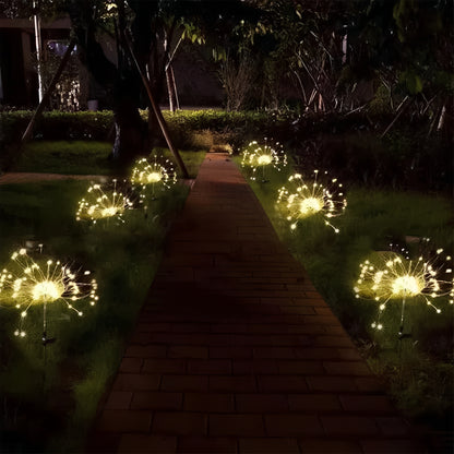 Outdoor Solar LED Fireworks Style Outdoor Light