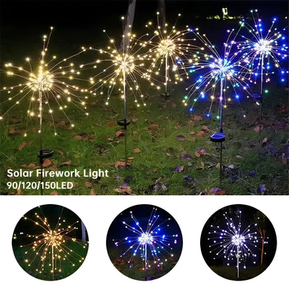 Outdoor Solar LED Fireworks Style Outdoor Light